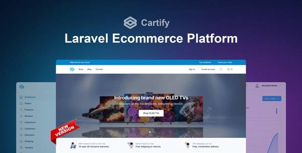Cartify v2.1.0 - 使用 Tailwind CSS 的 Laravel 电子商务平台