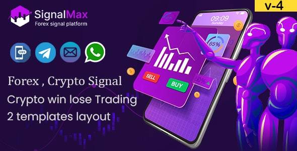 SignalMax v4.0 - 交易和外汇、基于加密信号通知器订阅的平台