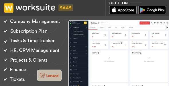 Worksuite Saas v5.3.6 - 项目管理系统