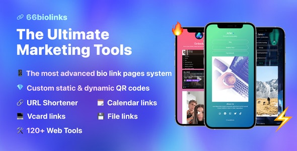 66 biolinks v39.0.0—生物链接，URL缩短和QR码生成器（SAAS）