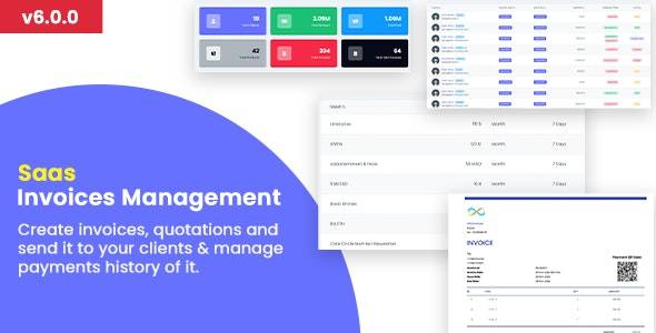 Invoice SaaS Management System v6.0.0 - 服务SaaS /计费管理/ Laravel发票管理