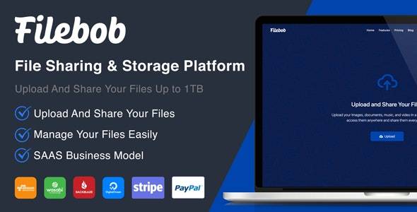 Filebob v1.8.0—文件共享和存储平台(SAAS)