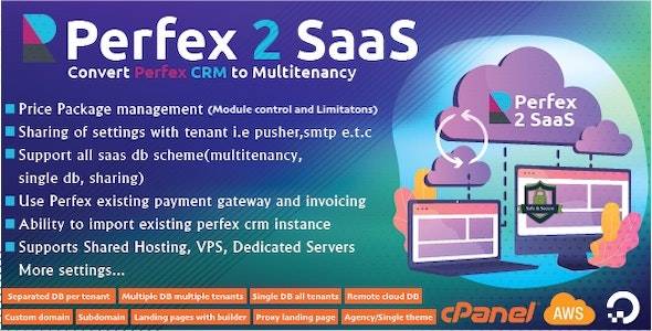 Perfex CRM SaaS模块v0.1.1b -将您的Perfex CRM转变为强大的多租户解决方案