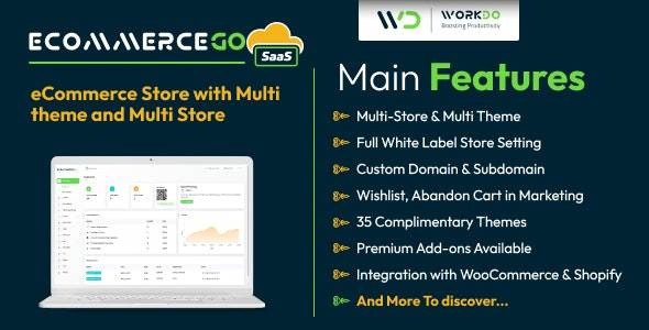 eCommerceGo SaaS v3.0 -多主题和多商店的电子商务商店