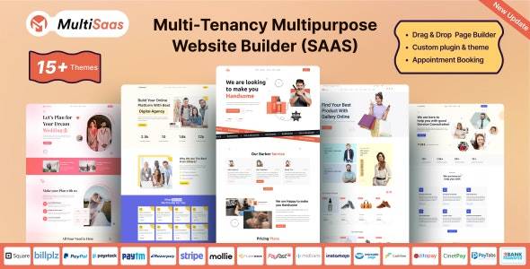 MultiSaas v2.1.1 -多租户多用途网站生成器(Saas)