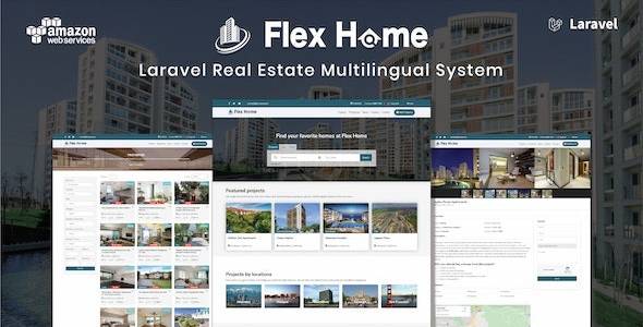 Flex Home v2.49.0 - Laravel真实的房地产多语言系统