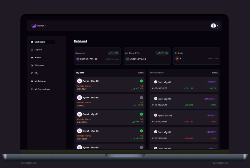 Rescron AI v2.0.0 -人工智能交易平台PHP脚本