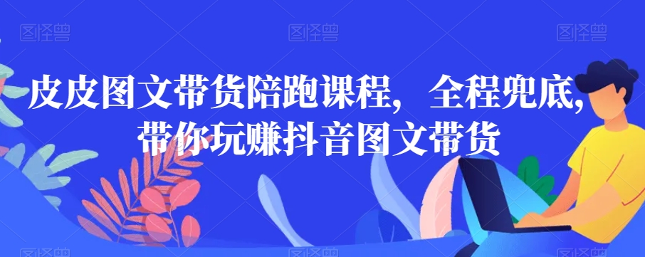 皮皮图文带货陪跑课程,全程兜底,带你玩赚抖音图文带货