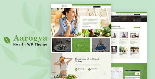 Aarogya v2.5 -营养营养师WordPress主题
