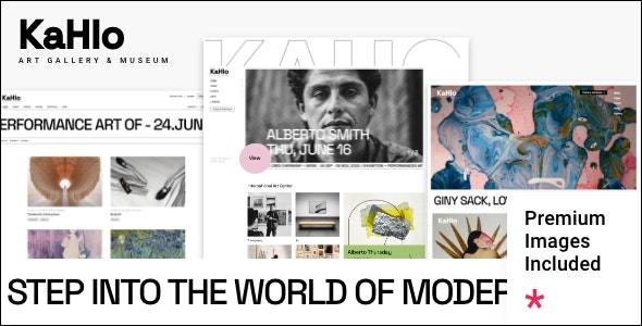 Kahlo v1.0 -艺术画廊和博物馆Wordpress主题