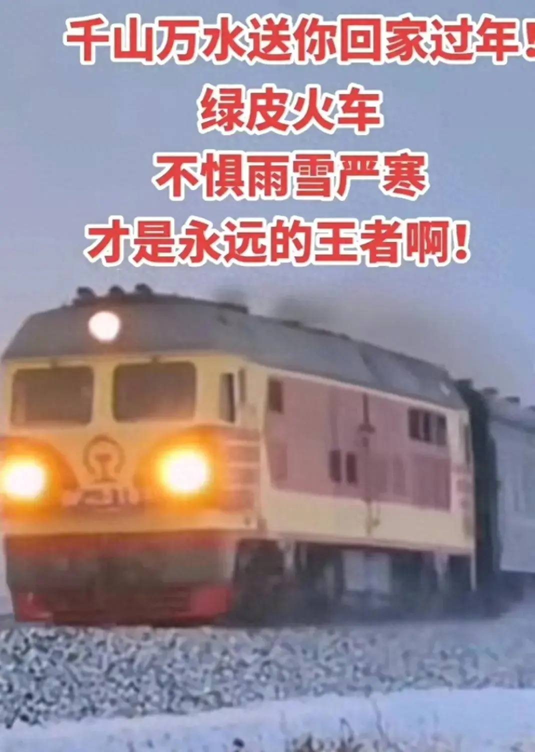 今年竟然是绿皮车最先到家,绿皮车：拉不完 根本拉不完