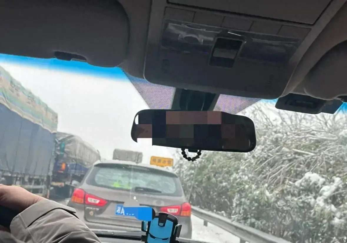 湖北大雪封路，被困高速车主：一家人上厕所成难题