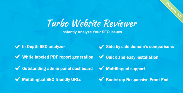 Turbo Website Reviewer v3.0 -深入的SEO分析工具