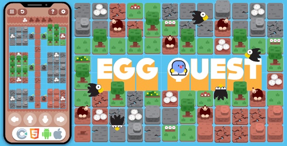 Premium Game - EggQuest HTML5,Construct 3