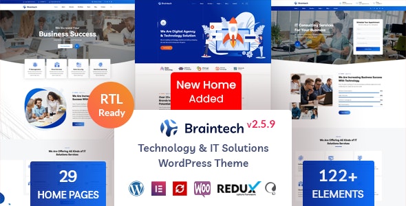 Braintech v2.5.9 -技术& IT解决方案WordPress主题