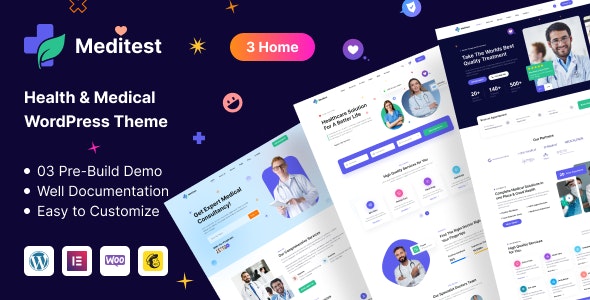 Meditest v1.1.1 - 健康医疗和医院 WordPress 主题