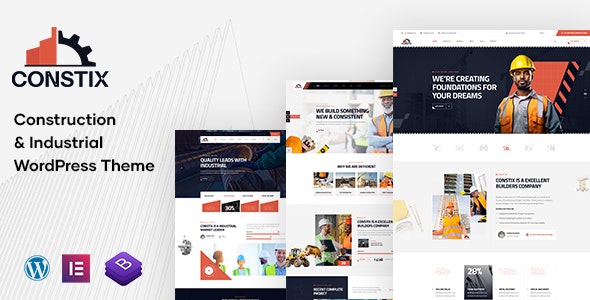 Constix v1.0.2 - 建筑工厂和工业 WordPress 主题