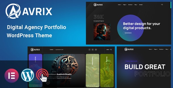 Avrix v1.1 - 数字代理组合 WordPress