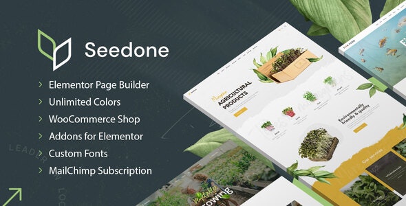SeedOne v0.0.2 - 农业 WordPress 主题