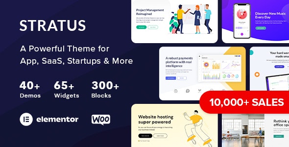Stratus v4.2.5 - 应用程序、SaaS 和软件初创公司技术主题
