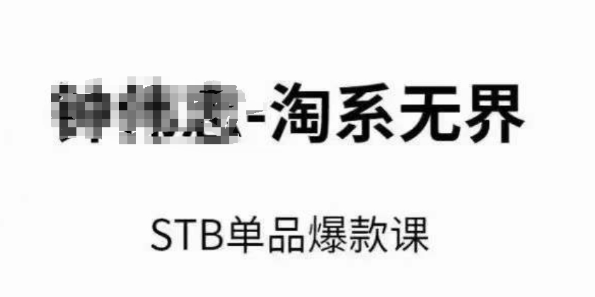 淘系无界STB单品爆款课(2024),付费带动免费的核心逻辑,万相台无界关键词推广/精准人群的核心