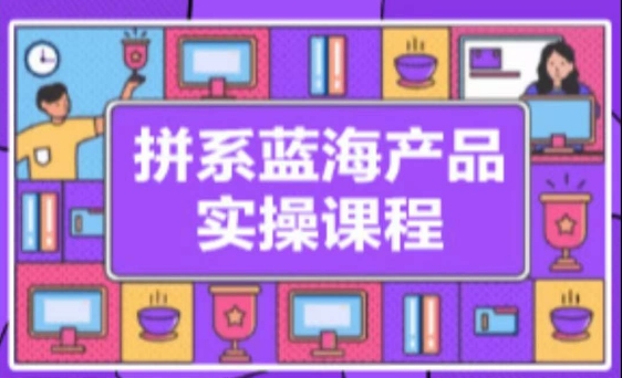 拼系冷门蓝海产品实操课程,从注册店铺到选品上架到流量维护环环相扣