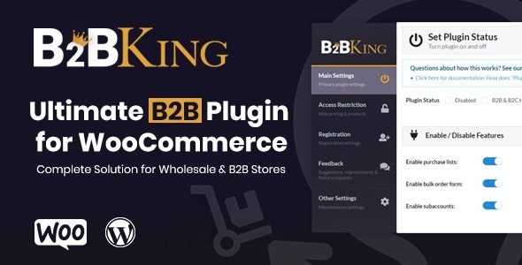 B2BKing v4.9.90 - 终极 WooCommerce B2B 和批发插件