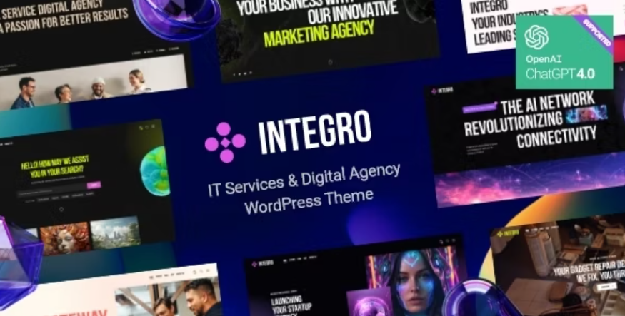 Integro v1.0 - IT 服务和数字机构 WordPress 主题