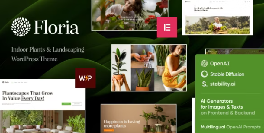 Floria v1.0 - 园艺和景观美化 WordPress 主题