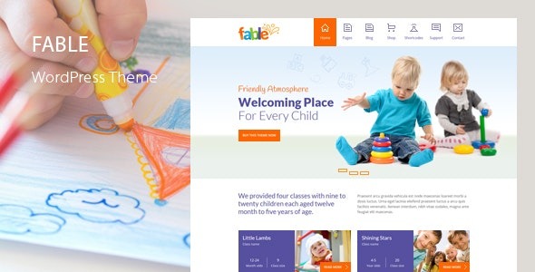 Fable v4.1 - 儿童幼儿园 WordPress 主题