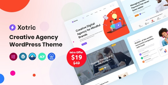 Xotric v1.2 - Creative Agency WordPress 主题 + RTL