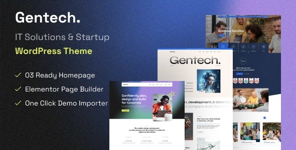 Gentech v1.0.0 – IT 解决方案和启动 WordPress 主题