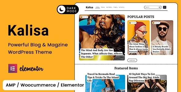 Kalisa v1.7 - 博客和杂志 WordPress 主题