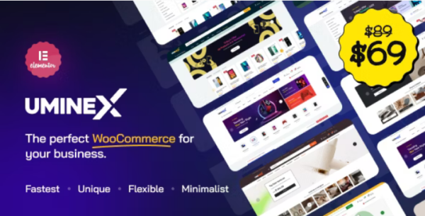 Uminex v1.0.9 - 多用途 WooCommerce 主题