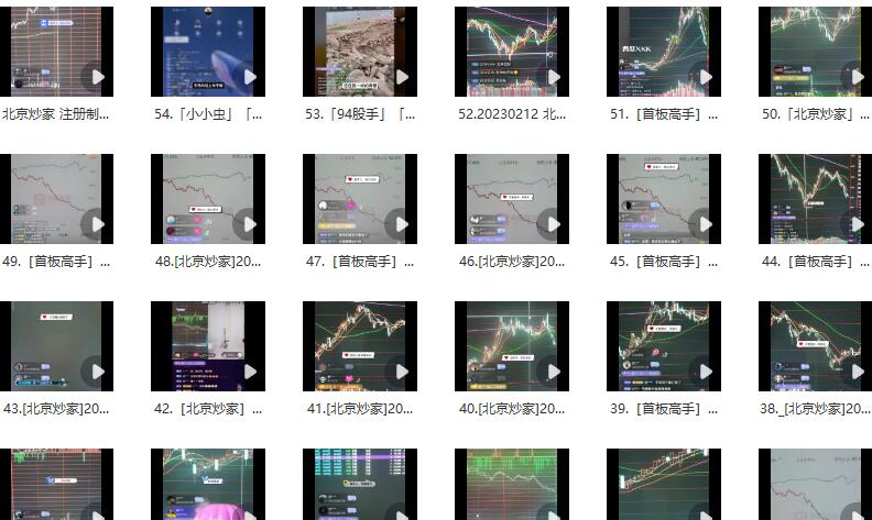 北京炒家直播视频合集简介