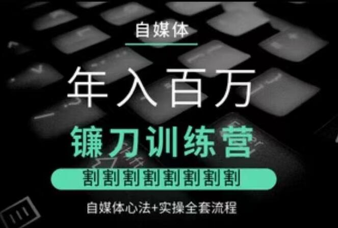 幻幻课堂·年入百万自媒体镰刀训练营简介