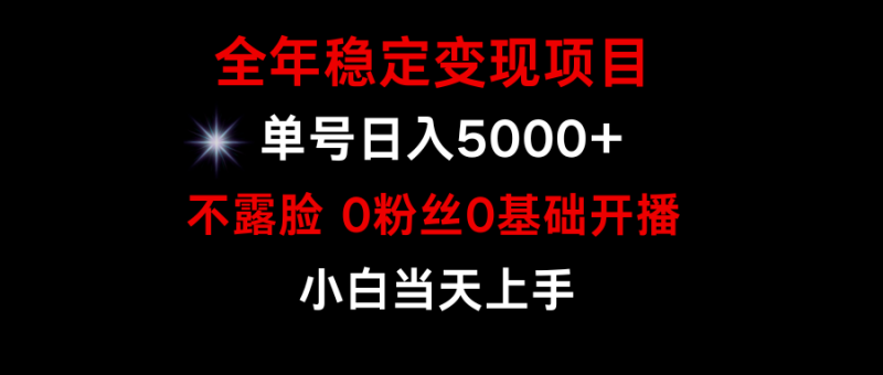 全年稳定变现，小游戏月入15w 项目，普通小白如何通过游戏直播改变命运