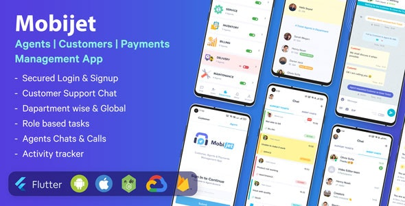 Mobijet v1.0.12 - 代理、客户和付款管理应用程序| Mobijet v1.0.12 Android 和 iOS Flutter 应用