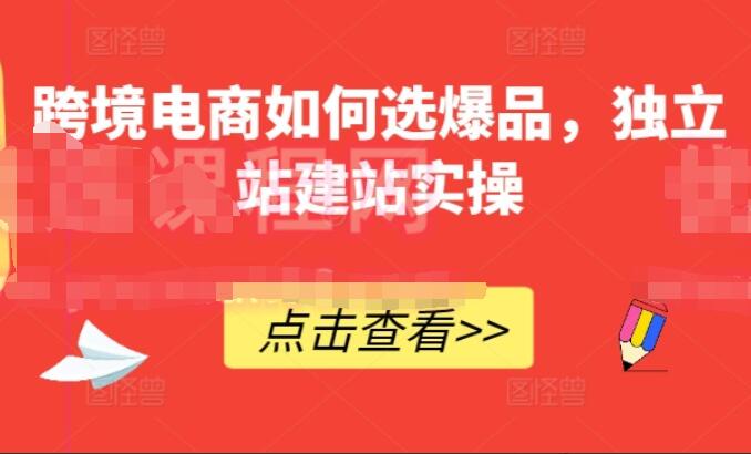 独立站跨境电商建站选品教程简介