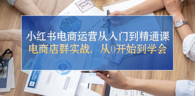 图片[1]-小红书电商运营从入门到精通课，电商店群实战，从0开始到学会-云上仙人资源网
