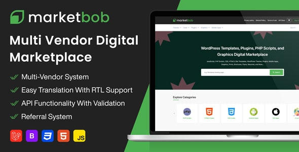 Marketbob v1.5 - 多供应商数字市场
