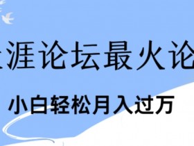 引爆私域利用最火话题天涯论坛、小白轻松月入过w