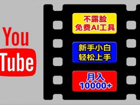 AI工具玩转海外YouTube项目,不露脸,新手小白轻松上手,手把手教你月入1w+【揭秘】