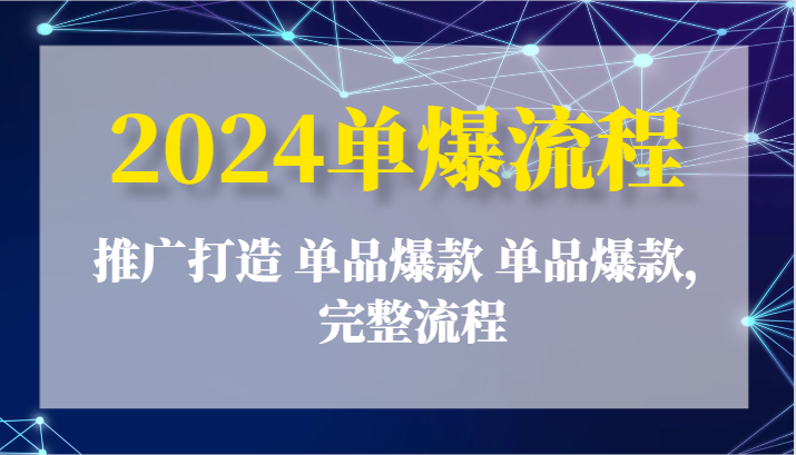 2024单爆步骤:营销推广打造出 品类爆品 品类爆品,详细步骤