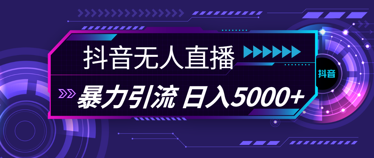 (11709期)抖音无人在线,爆利引流方法,日入5000
