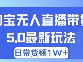 蓝海项目 淘宝无人直播冷门赛道 日赚500+无脑躺赚 小白有手就行