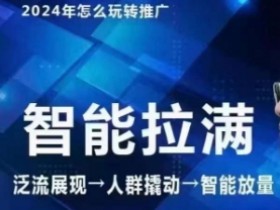 七层老徐·2024引力魔方人群智能拉满+无界推广高阶,自创全店动销玩法(更新6月)