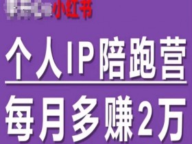 小红书个人IP陪跑营,60天拥有自动转化成交的双渠道个人IP,每月多赚2w