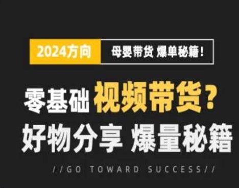 短视频母婴赛道实操流量训练营，零基础视频带货，好物分享，爆量秘籍 -1