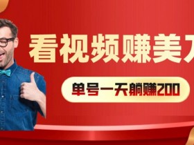 看视频赚美刀:每小时40+,多号矩阵可放大收益【揭秘】